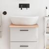Camerina Solid Wood Washbasin Countertop/Tabletop, Light Brown, 40 x 60 x 2 cm, Treated view 1