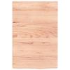 Camerina Solid Wood Washbasin Countertop/Tabletop, Light Brown, 40 x 60 x 2 cm, Treated view 3