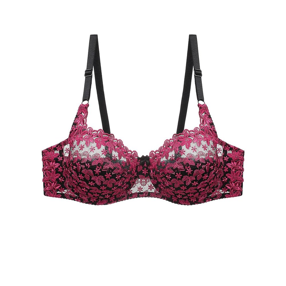SzELL Women's Plus-Size Wireless Bra, Soft Breathable Lift-Up Air Bra, Adjustable (B, 42C/95C)