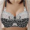 SzELL Women's Plus-Size Wireless Bra, Soft Breathable Lift-Up Air Bra, Adjustable (B, 42C/95C) view 2