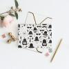 NONHAI Blank Greeting Cards with Envelopes, Beard-and-Hat Black-and-White Pattern view 4