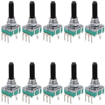 XYWHPGV 360° Rotary Encoder Code Switch, EC16 Digital Potentiometer, 3 Pins, 20 Positions, 10-Pack