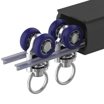 Universal Black Curtain Track for Heavy Curtains