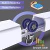 Universal Black Curtain Track for Heavy Curtains view 4