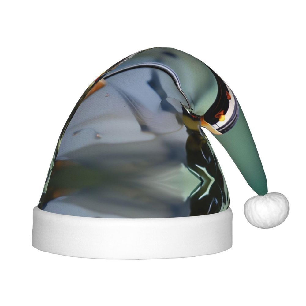 berbo Children's Santa Hat with Fishing Rod Print