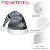berbo Children's Santa Hat with Fishing Rod Print view 4