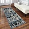 Mogetal Boho Runner Rug, Vintage Abstract, Non-Slip, Washable, 70 x 450 cm view 2