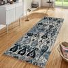 Mogetal Boho Runner Rug, Vintage Abstract, Non-Slip, Washable, 70 x 450 cm view 3