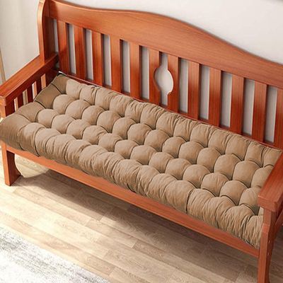 Waigg Kii Thick Cotton Bench Sofa Cushion for 2/3 Seats, Beige, 60 x 40 cm