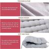 Waigg Kii Thick Cotton Bench Sofa Cushion for 2/3 Seats, Beige, 60 x 40 cm view 2