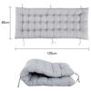 Waigg Kii Thick Cotton Bench Sofa Cushion for 2/3 Seats, Beige, 60 x 40 cm view 3