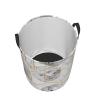 Gold Glitter Geometric Marble Round Collapsible Laundry Basket view 3