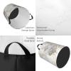 Gold Glitter Geometric Marble Round Collapsible Laundry Basket view 4