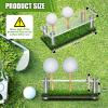 Menkxi Stand for 3 Golf Balls with Black Base, Acrylic, 15 cm view 2