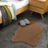 Short-Pile Faux Fur Rug, Brown, 55 x 80 cm view 1