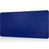 Laokiiy Desk Mat, Double-Sided, Large Mouse Pad, Natural Cork & PU Leather, Blue view 1