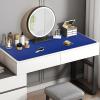 Laokiiy Desk Mat, Double-Sided, Large Mouse Pad, Natural Cork & PU Leather, Blue view 4
