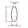 Prisms & Kaleidoscopes Optical Convex Lens, Diameters 9, 15, 20, 30, 42, and 27.8 mm, K9 Mini Magnifying Glass Optics Kit for Science Education (Size: D42F50C8T2.4) view 2