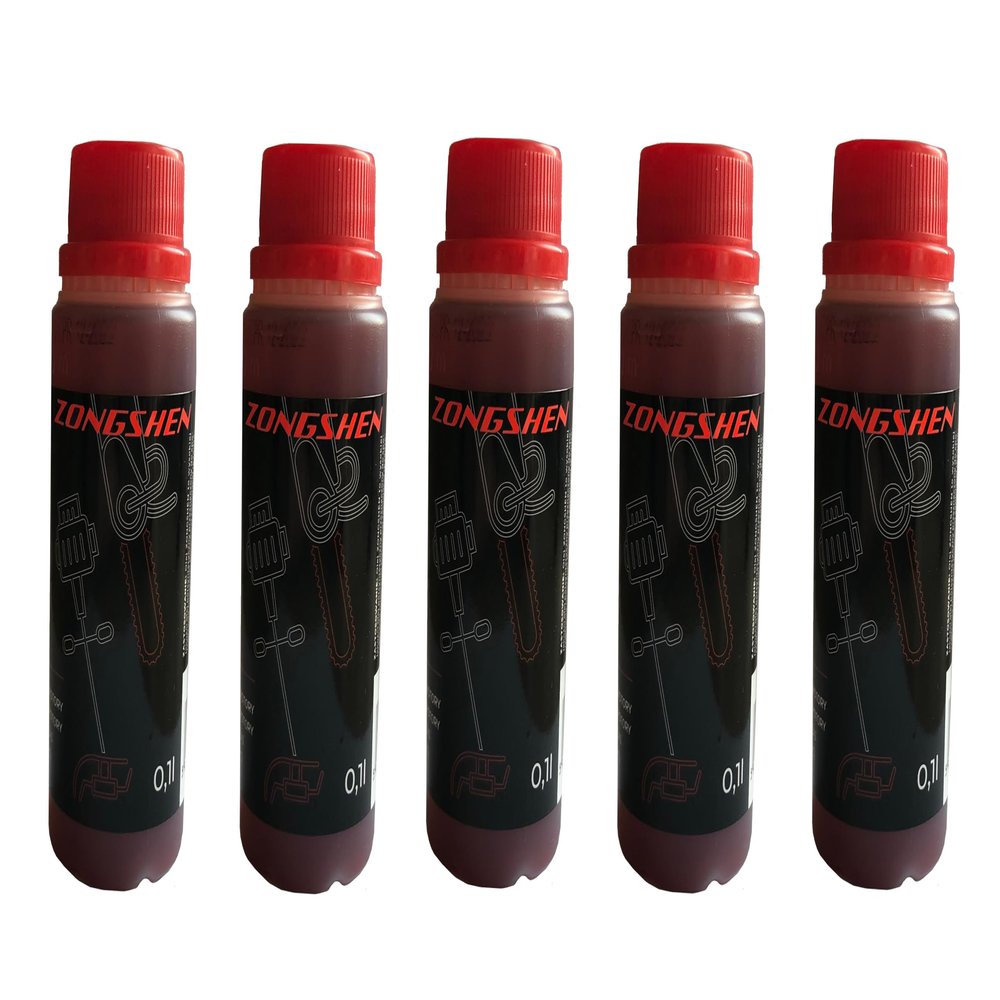 500 ml Red 2-Stroke Engine Oil, 1:50, Compatible with Zongshen, Subaru, Stiga, Wacker and Robin Engines