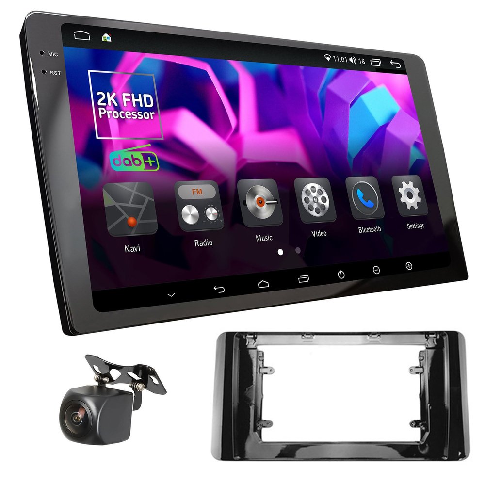 UGAR Android 15 Car Stereo Compatible with SKODA Kamiq Scoutline 2021 / VOLKSWAGEN Polo 2021, 10-Inch Touchscreen Radio with Wireless CarPlay & Android Auto, 8GB+128GB, Bluetooth, Wi-Fi, DSP, DAB+, GPS-N