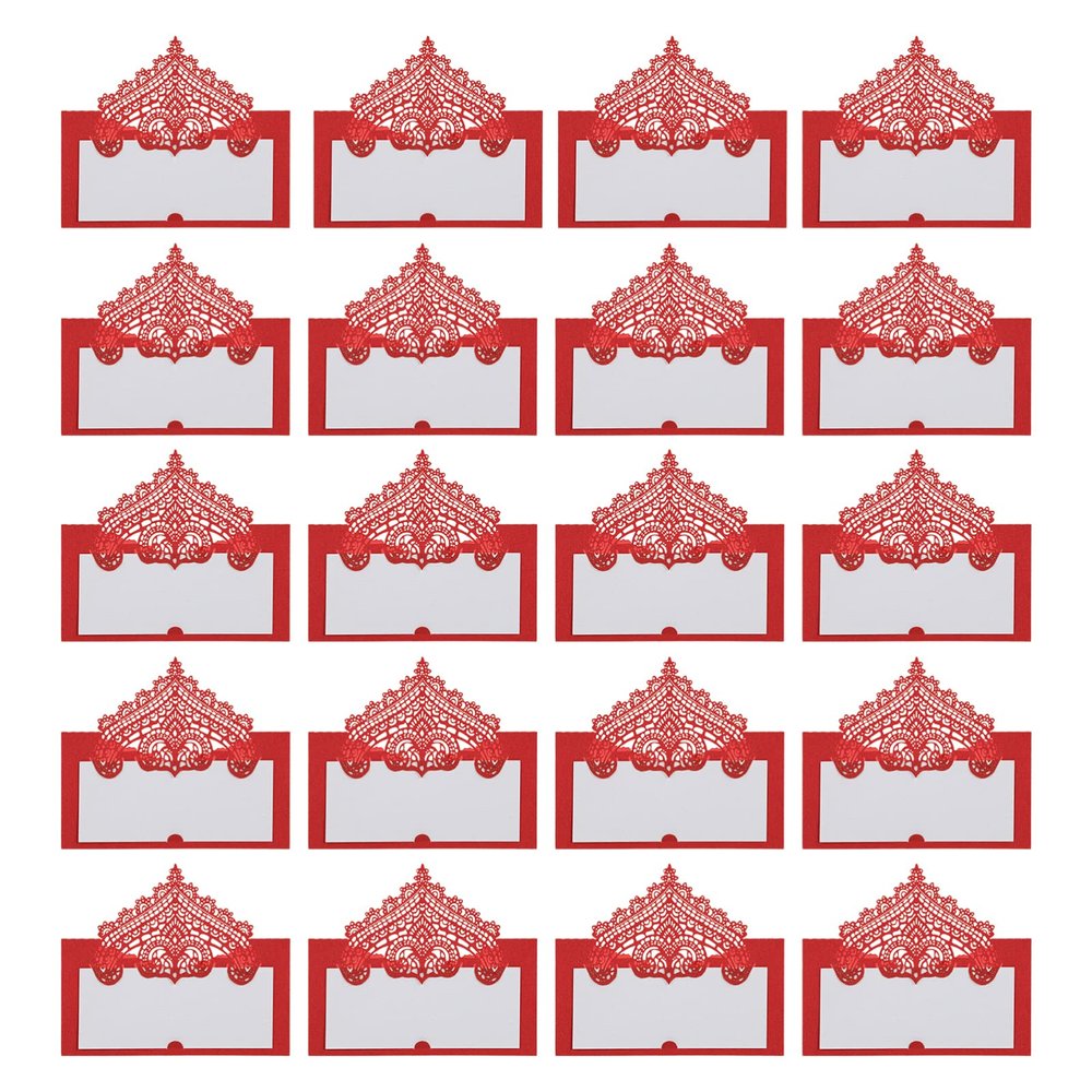 Place Cards, 50 Count, 3D Lace-Cut Design