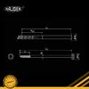 NAJDER Expansion Anchor with Hex Bolt SW13/T40, Galvanized 8 x 60 mm (10 pcs), for Solid Walls and Aerated Concrete view 4