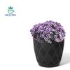 MELTOM ECO Recycled Decorative Planter with Saucer, Black, 3XL, 27 cm view 4