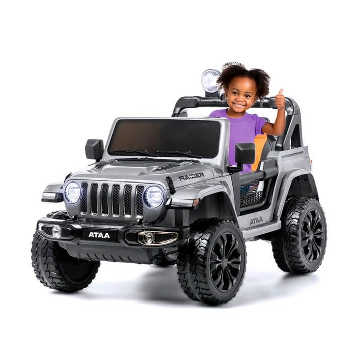 ATAA Raider 12V Electric 4x4 Ride-On Car - Gray