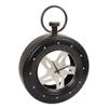 WANDERLUST DECO Black Metal Wall Clock 51 x 14.5 x 72 in view 1