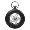 WANDERLUST DECO Black Metal Wall Clock 51 x 14.5 x 72 in view 2
