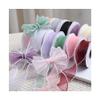 Whakano 2-Roll Organza Pearl Ribbon, Transparent Chiffon Ribbon view 3
