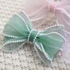 Whakano 2-Roll Organza Pearl Ribbon, Transparent Chiffon Ribbon view 4