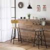 WANDERLUST DECO Black Wooden Wall Clock T34x2h cm view 2