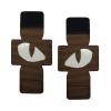 10-Set 1-Pair Glow-in-the-Dark Eyes Patch, Tactical Appliqué Badge, Khaki, Style 10 view 3