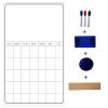 3-Piece Kitchen Refrigerator Whiteboard Set, Monthly Planner, Home Decor Style 1 view 2