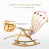 KOHARA Folding Wooden Reclining Rocking Chair for Adults view 3