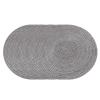 Soulnioi Round Cotton Placemats, 38 cm, Heat-Resistant, Washable, 6-Pack, Dark Gray view 1