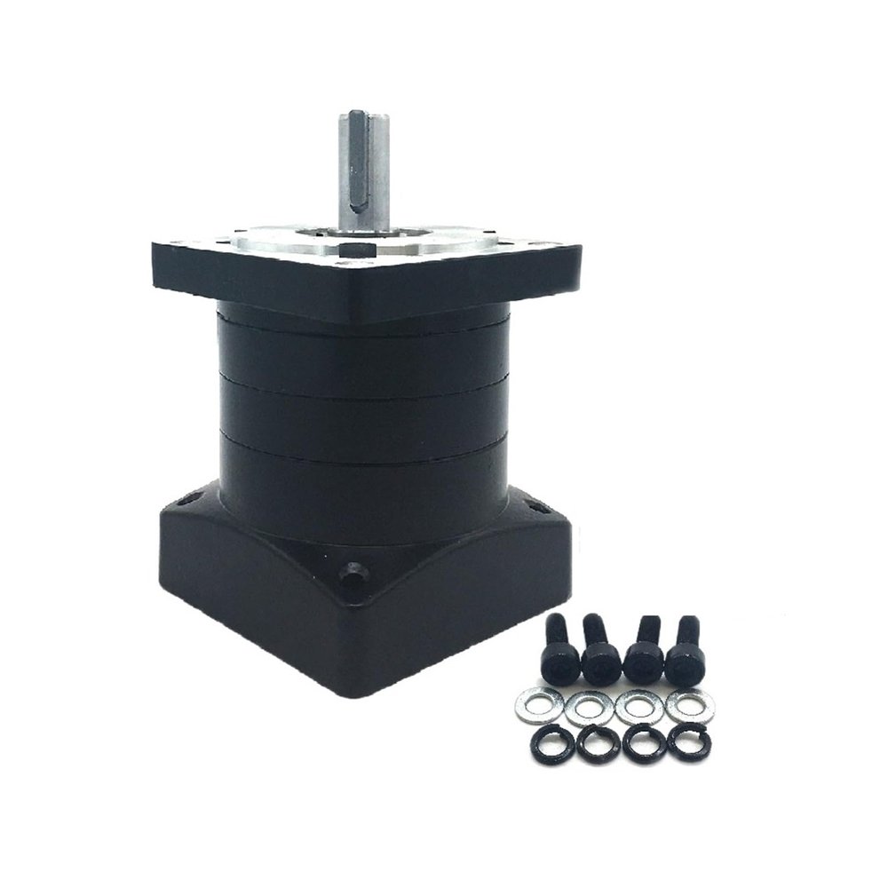 86 mm Planetary Gearbox, 3:1/5:1/10:1–216 Speed Ratios, 1/2 in (12.7/14 mm) Input, Stepper Motor Reducer
