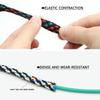 1/5/20/50 m Expanded Braided Sleeve, PP Cotton, PET Yarn, 4/8/12 mm, Soft Wire Wrap, Insulated Cable Protection, Yellow/Black, 08 mm, 1 Meter view 2