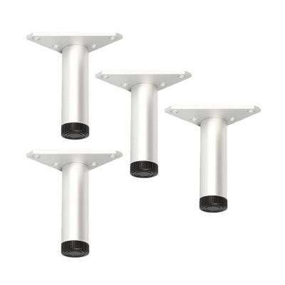 Bed Risers or Furniture Risers, Aluminum Alloy Furniture Legs, Adjustable Support Legs, Gray, 4-Pack (30 cm)