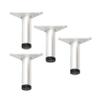 Bed Risers or Furniture Risers, Aluminum Alloy Furniture Legs, Adjustable Support Legs, Gray, 4-Pack (30 cm) view 1