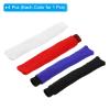 PATIKIL Cotton-Feel Badminton Towel Overgrip, 4-Pack, Blue/Black/White/Red view 3