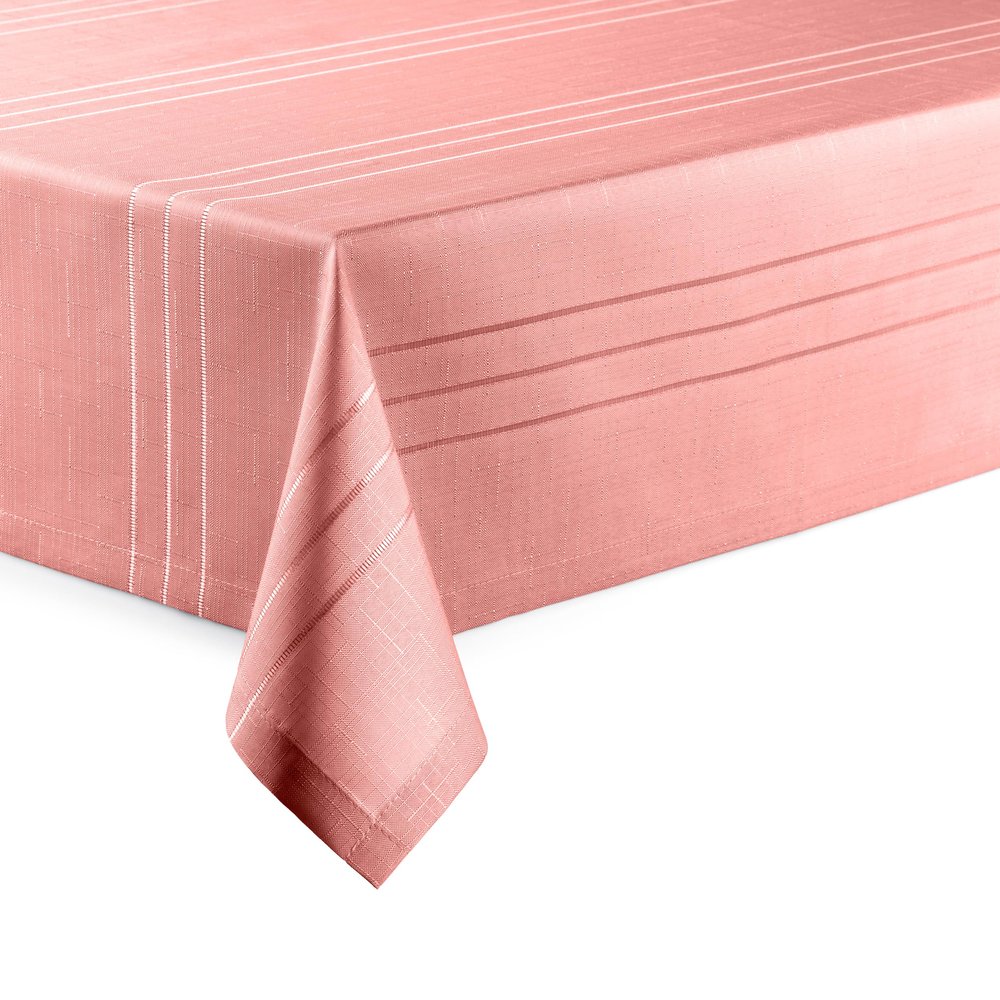 Premium Tablecloth with Hemmed Border Eleganza Dusty Rose, Square, 100 x 100 cm, Easy-Care