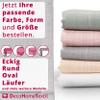 Premium Tablecloth with Hemmed Border Eleganza Dusty Rose, Square, 100 x 100 cm, Easy-Care view 3