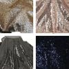 130 cm x 3 m Wine Red Sequin Tulle Fabric for DIY Crafts and Decorations view 4