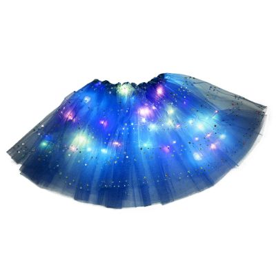 Women's Sparkly Tulle Tutu Skirt with Polka-Dot Sequins