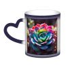 Colorful Succulent Color-Changing Ceramic Mug - Starry Sky Coffee Mug for Home and Office view 1