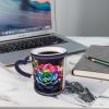 Colorful Succulent Color-Changing Ceramic Mug - Starry Sky Coffee Mug for Home and Office view 4