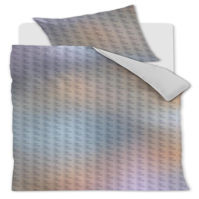 Beddinghouse Mako-Satin Bedding Set Shimmer Multi Grey 135 x 200 cm + 1 x 80 x 80 cm