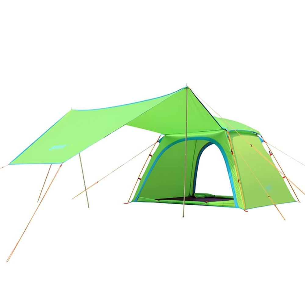 RajoNN 2-Person Outdoor Sun Shelter Tarp, Hammock Rain Fly, Beach Shelter and Groundsheet (Green)
